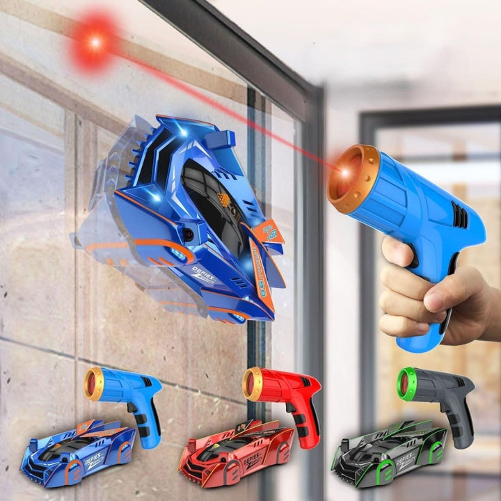Coole wandklimmende RC auto met laserbesturing. Perfect kinder speelgoed voor avontuurlijke stunts op muren.