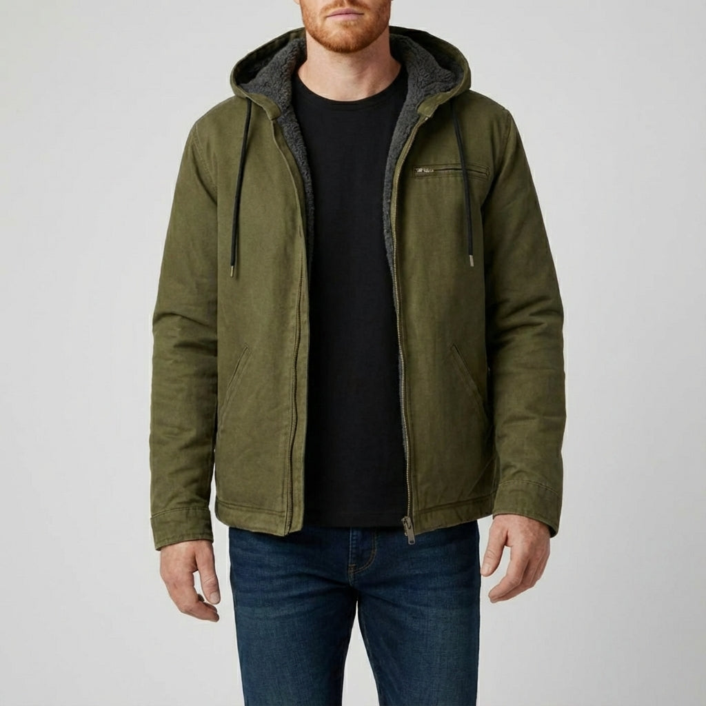 Heren casual hoodie vest, ideaal voor laagjes, in modern design.