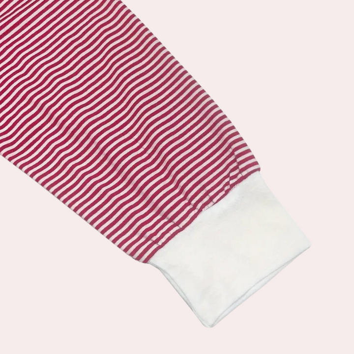 Celeste dames pyjamaset, comfortabele gestreepte loungewear van polyester voor ontspanning en nachtrust.