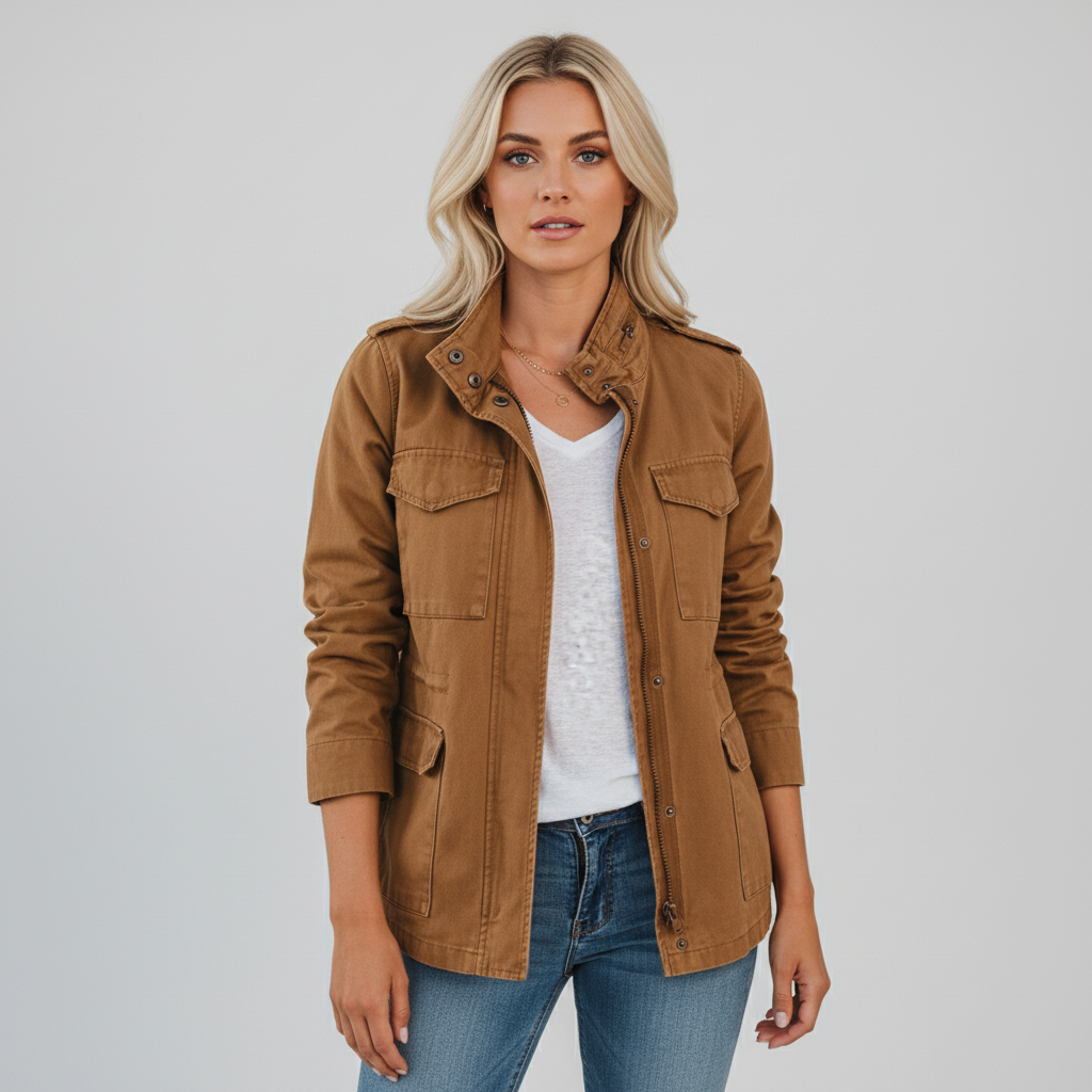 Julia dames overgangsjas; de perfecte lichte jas voor een modieuze en comfortabele lente- of herfstlook. Zeer veelzijdig.