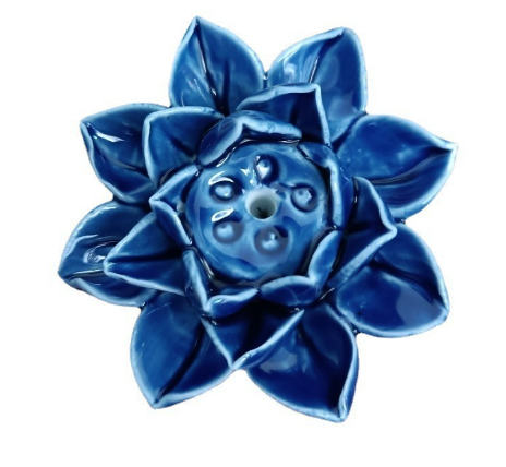 Rustgevende lotusbloem wierookhouder, ideaal voor aromatherapie en diepe ontspanning in je ruimte.