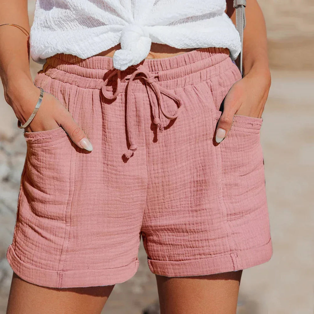 Losse pasvorm dames shorts met elastische taille voor ultiem comfort, perfect als zomerse fashion item.