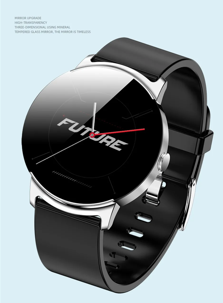 Fitness tracker met slaapmonitor, waterdicht IP68, voor dames en heren.