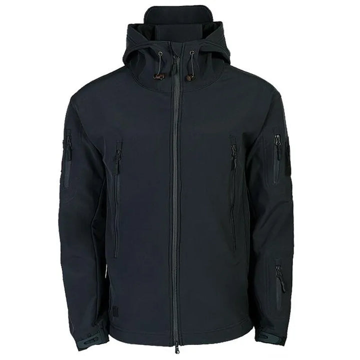 Casual heren winterjas, open gedragen, onthult de stoere militaire look en comfortabele pasvorm.