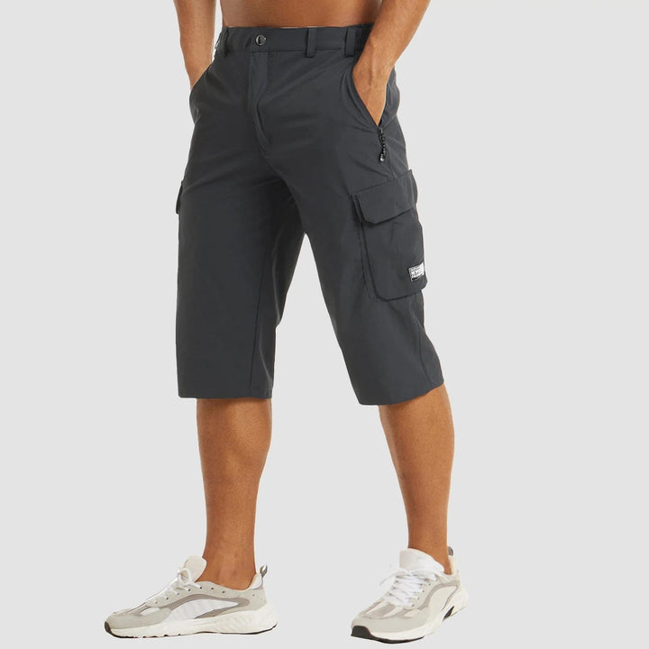 Ademende heren cargo shorts Rowan in stijlvol groen, ideaal voor zomerse dagen.