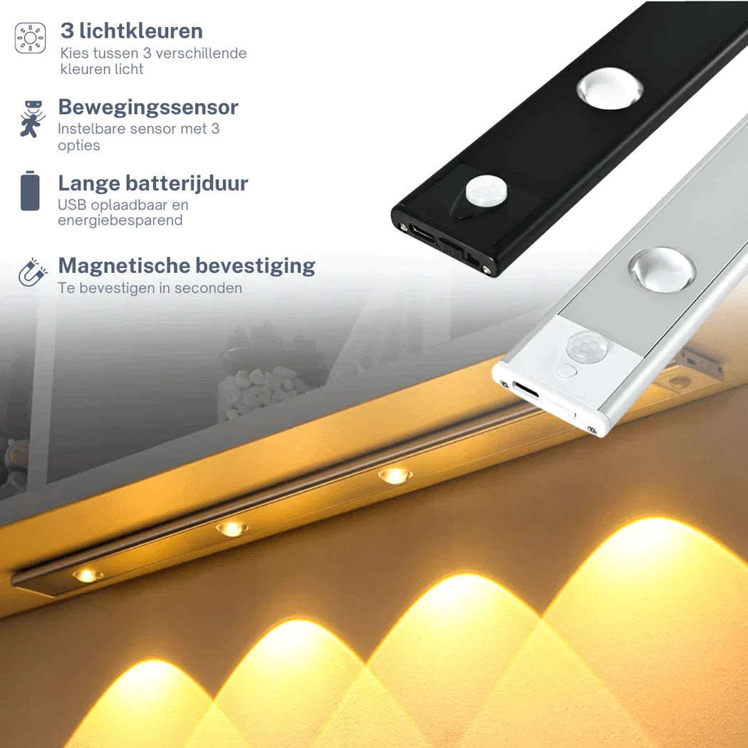Praktische LED huisverlichting met bewegingssensor; automatisch licht en energiebesparing voor uw interieur.