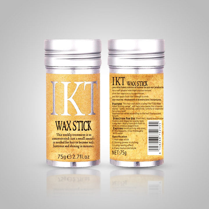 Dames anti-pluis wax stick voor babyhaartjes, geeft een gladde finish en strakke haarstyling.