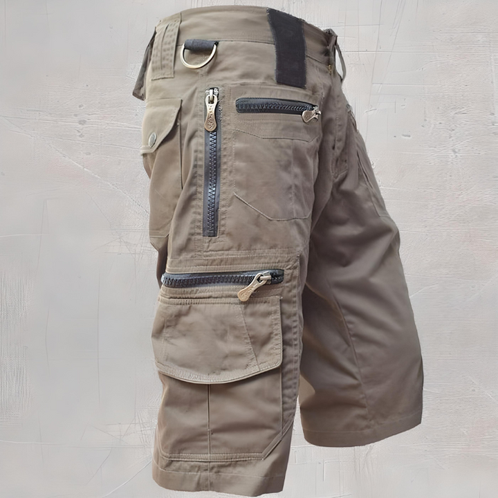 Comfortabele heren zomer shorts met cargozakken, ademend en ideaal voor warme dagen en actieve kleding.