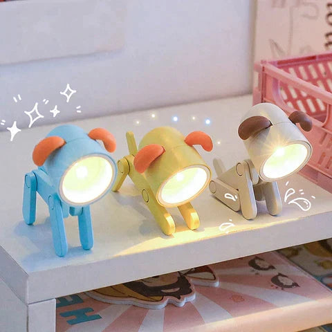 Schattig nachtlampje kinderkamer: zacht siliconen dier rendier, veilig LED sfeerlicht.