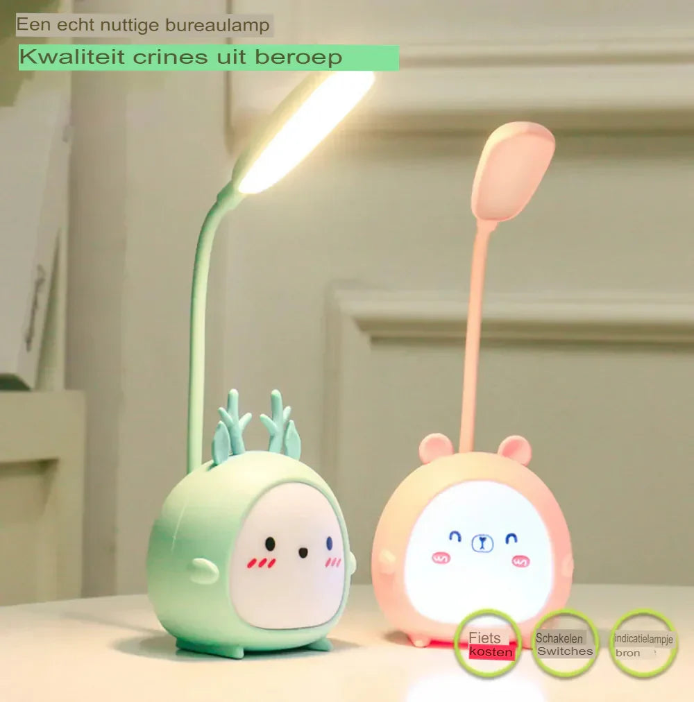 USB oplaadbaar hert nachtlampje, zacht dimbaar licht voor slaap & veilig spelen in de kinderkamer.