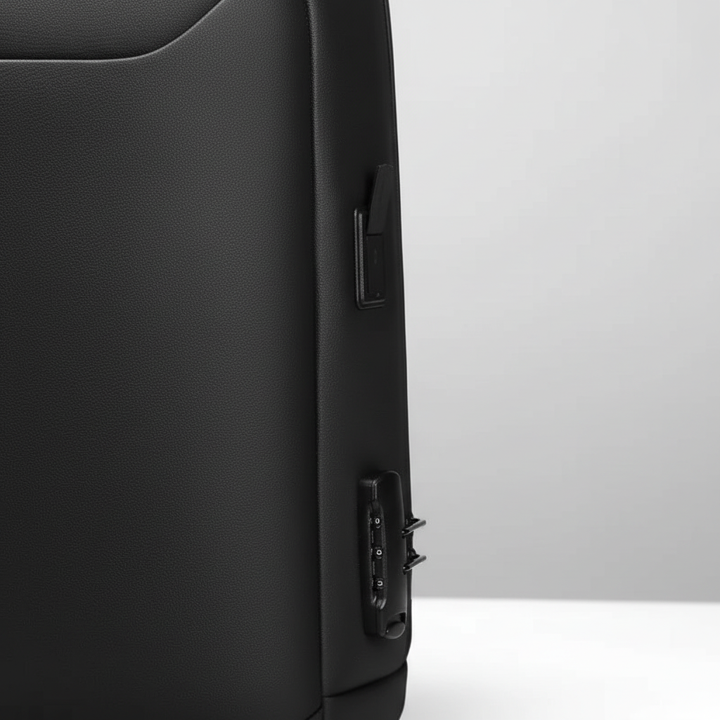 Ergonomische waterdichte dagrugzak met anti-diefstal slot, USB en ruim laptopvak. Comfortabel voor reizen en dagelijks gebruik.