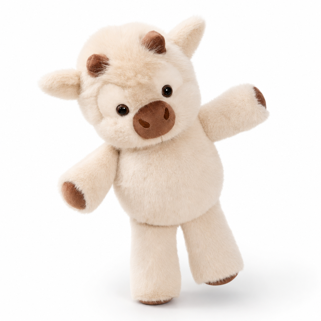 Hooglander koe knuffel 45 cm. Zacht pluche knuffeldier voor kinderen en volwassenen, ideaal cadeau of decoratie.