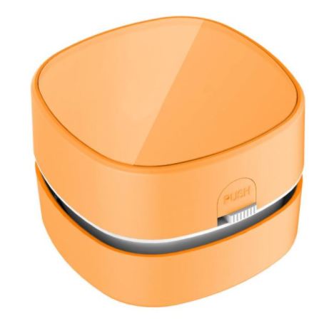 Krachtige mini stofzuiger, draagbaar gadget voor snelle en efficiënte schoonmaak van bureaus en auto's.