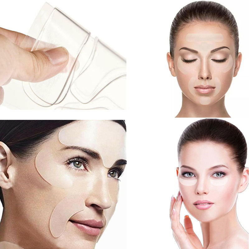 Beauty set met anti-rimpel patches: bestrijdt rimpels, stimuleert collageenproductie.