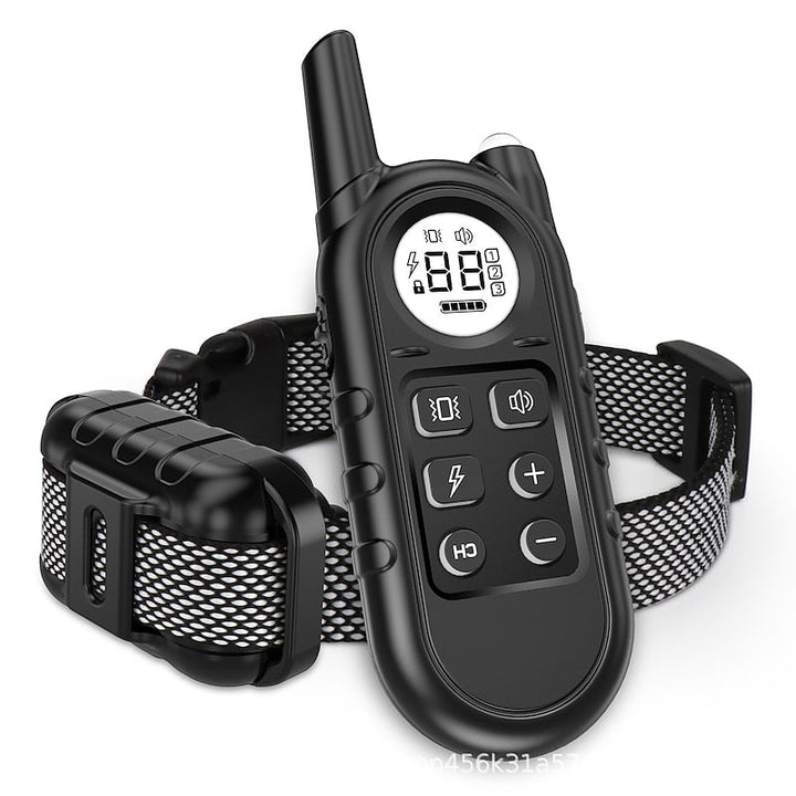 Honden trainingshalsband, lichtgewicht en waterdicht, met 400m bereik voor effectieve hondentraining en gehoorzaamheid.