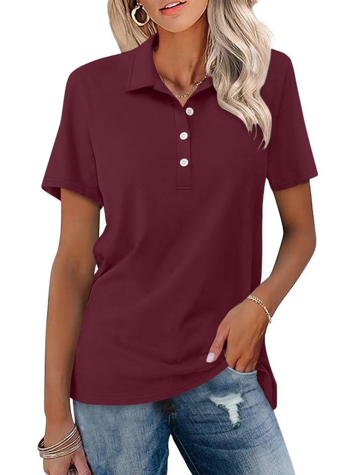 Veelzijdig dames poloshirt; klassieke top met korte mouwen voor casual én smart-casual look.