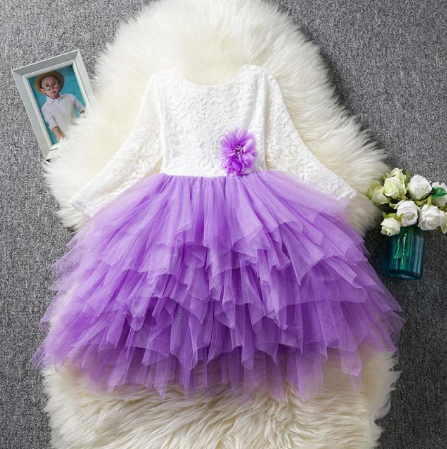 Chique A-lijn prinsessenjurk voor meisjes, feestjurk met glitters en fijne afwerking. Stijlvolle kinderkleding.
