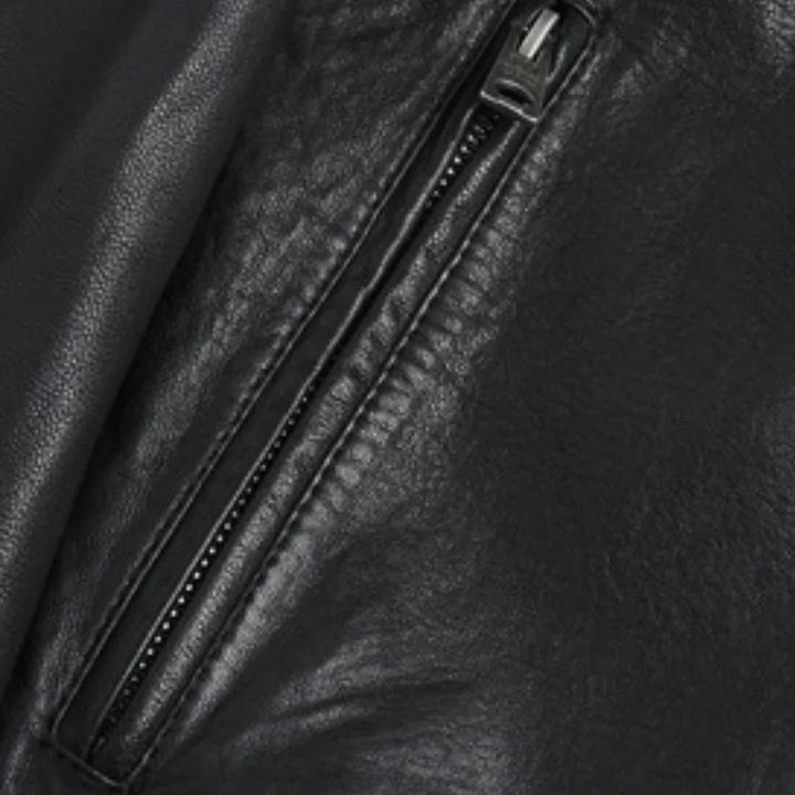 Duurzaam Hoymans heren PU leren motorjack, comfortabel en weerbestendig, ideale winterjas en stijlvolle streetwear.