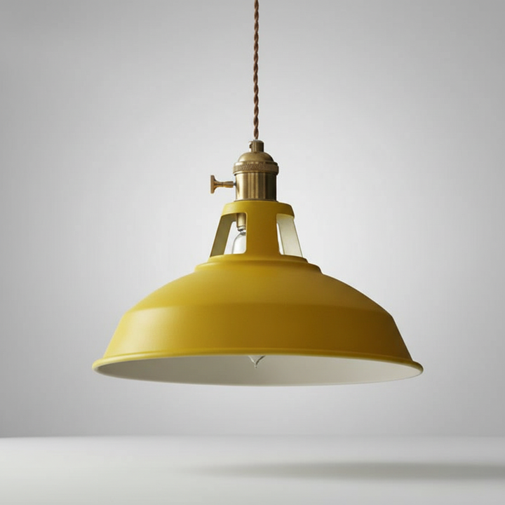 Moderne retro hanglamp industrieel metaal, ideale eettafellamp voor interieur design en sfeerverlichting.