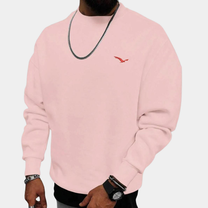 Heren rondehals trui Tiago in moderne stijl. Een comfortabele en stijlvolle keuze voor casual herenmode.