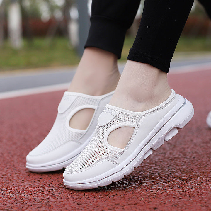 Dames comfort instapschoenen: ademend, lichtgewicht en flexibel voor dagelijks casual gebruik.