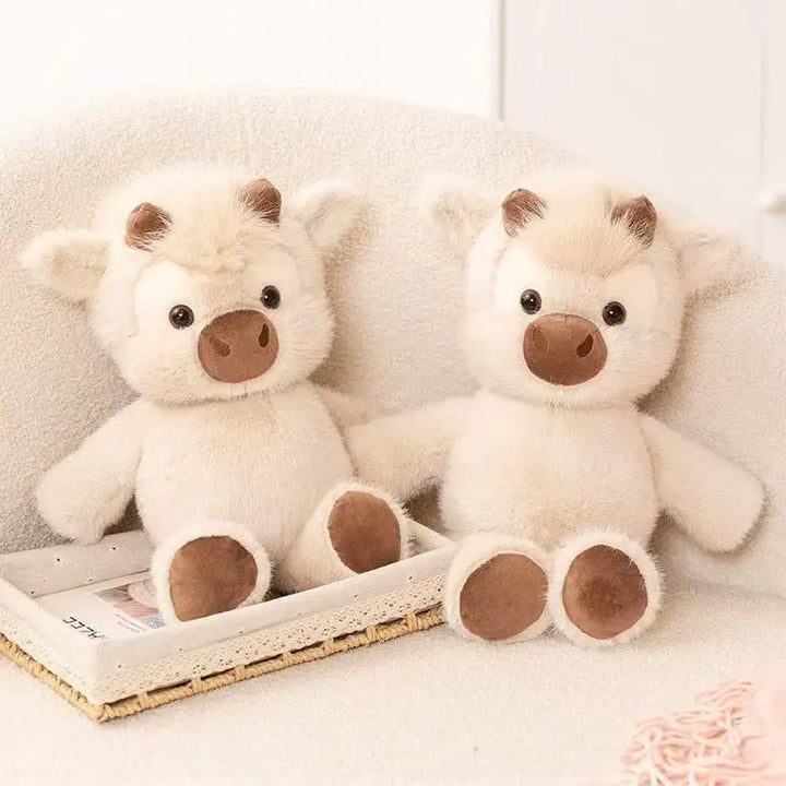 Kawaii Hooglander koe knuffel 45 cm. Zacht pluche knuffeldier, ideaal speelgoed en decoratie voor kinderen.