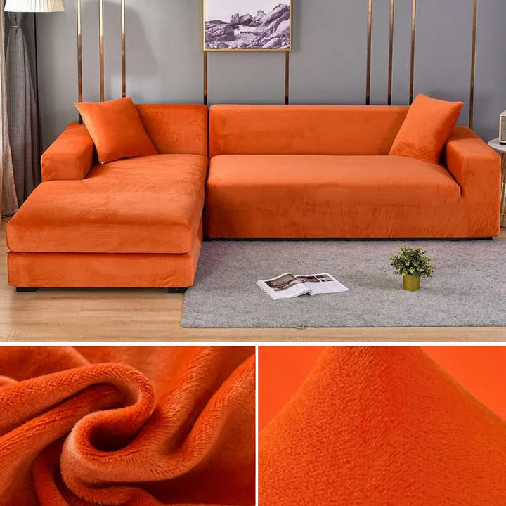 Decoratieve bankhoes transformeert je oude bank. Elastische stretchhoes biedt stijlvolle meubelbescherming in huis.