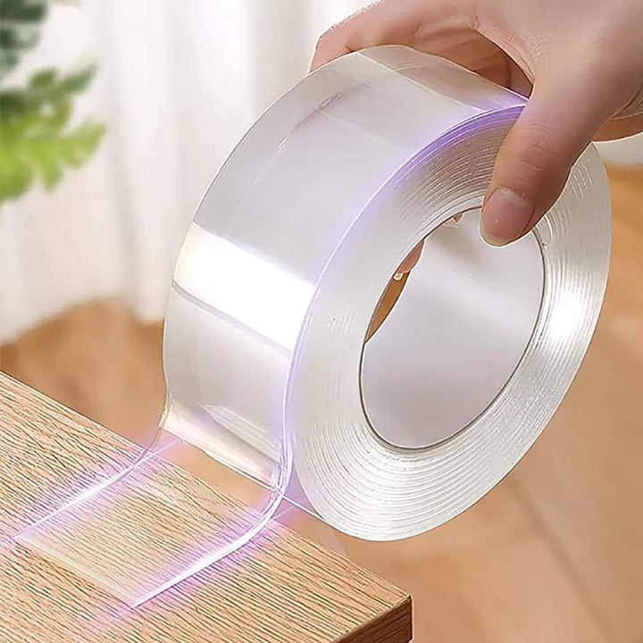 Ultrasterke dubbelzijdige MegaGripX tape voor muurvaste bevestiging thuis, waterdicht en zelfklevend.