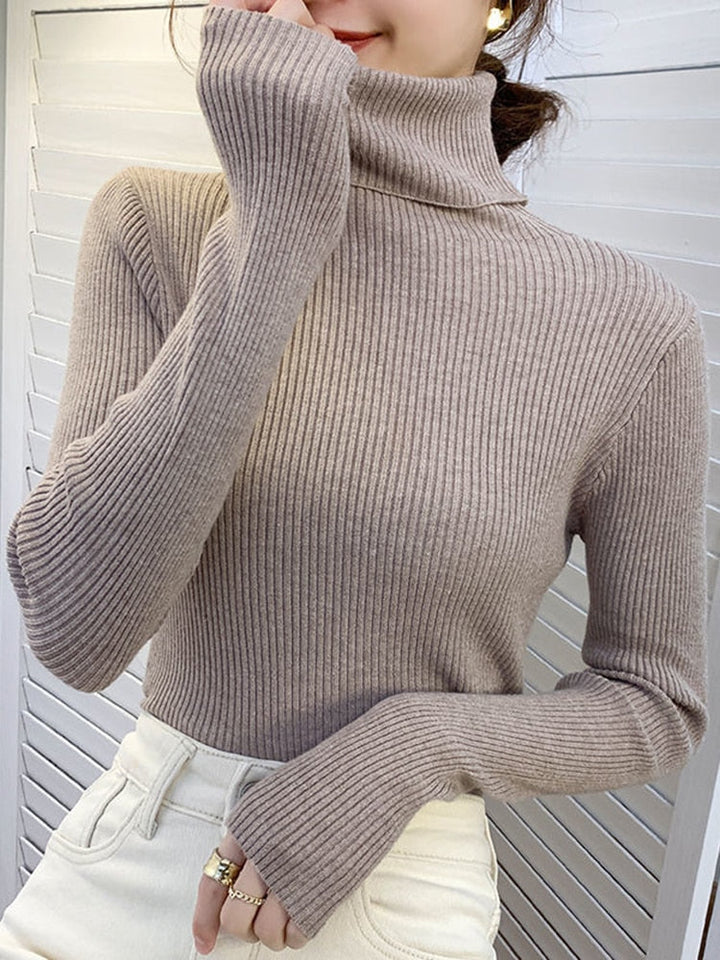 Essentiële winter dames coltrui, gebreid en super warm. Perfecte aanvulling op je wintergarderobe.
