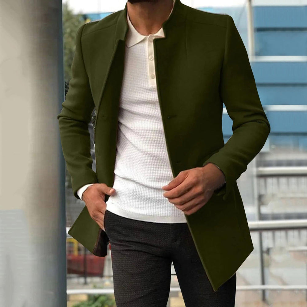 Klassieke heren tweed winterjas Lazaro. Warme, comfortabele en stijlvolle bovenkleding voor de koude herfst- en wintermaanden.