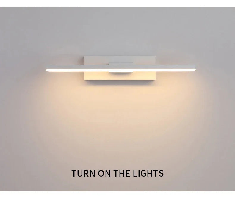 Minimalistische LED wandverlichting. Deze moderne, draaibare en verstelbare lamp is energiezuinig en sfeervol.