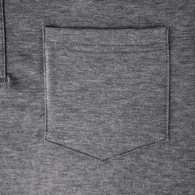 Herenpolo met lange mouwen, ideaal voor lente en herfst, comfortabel en ademend.