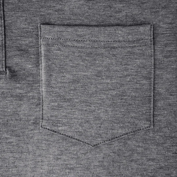 Herenpolo met lange mouwen, ideaal voor lente en herfst, comfortabel en ademend.