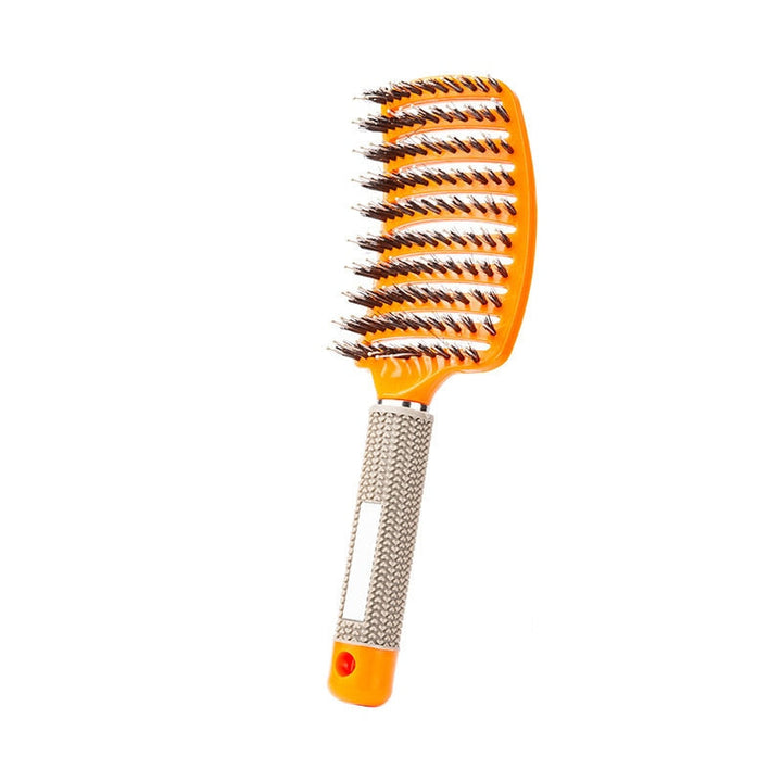 Hoofdhuidvriendelijke borstel voor een kalmerende massage en anti-statisch glad haar.