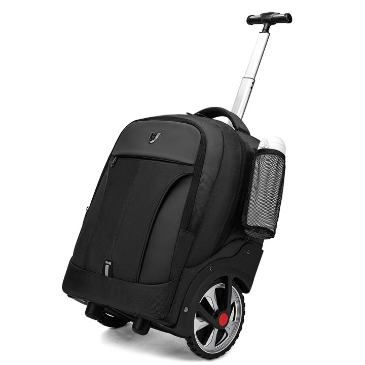 Praktische rolbare laptoprugzak Helsinki, makkelijk te trekken voor werk of reizen. Comfortabele reisgenoot.