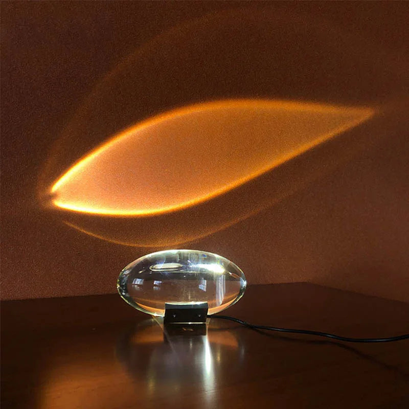 Betoverende StarGlow kristal oog nachtlamp met magische sterrenprojectie, perfect voor sfeervolle slaapkamerverlichting.