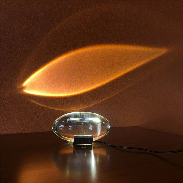 Betoverende StarGlow kristal oog nachtlamp met magische sterrenprojectie, perfect voor sfeervolle slaapkamerverlichting.