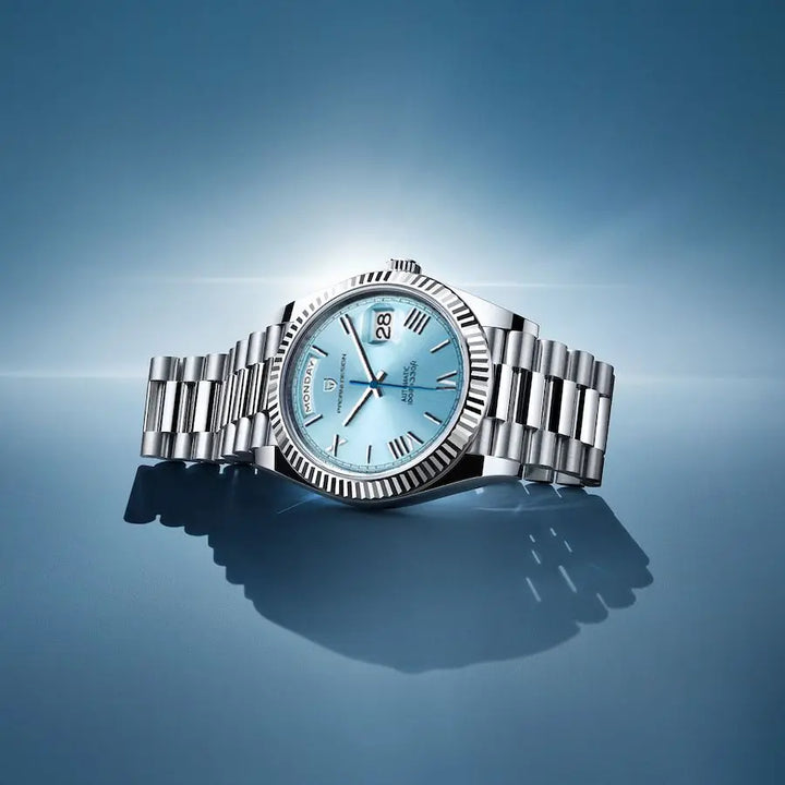 Het Dominus automatische luxe herenhorloge, een dominant en stijlvol statement voor de moderne man.