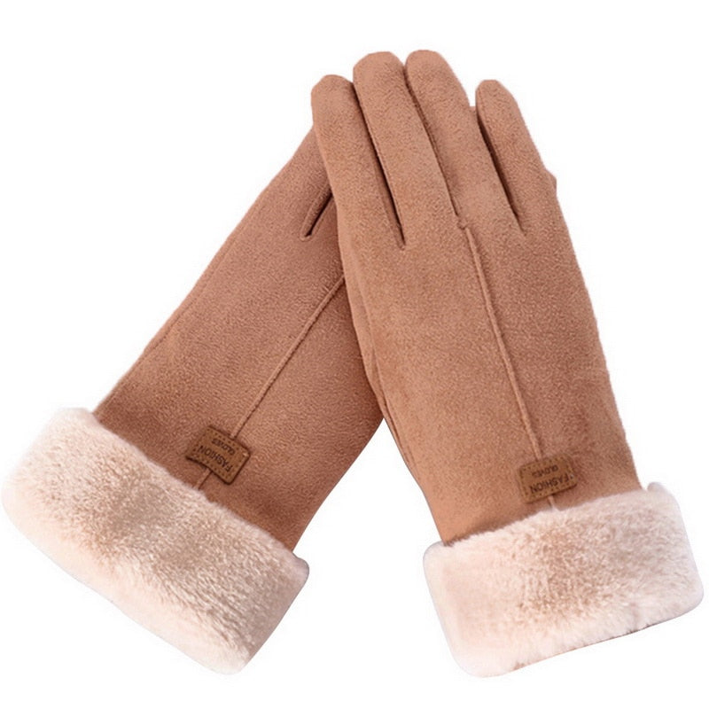 Comfortabele dameshandschoenen, fluffy voering, touchscreen en waterdicht, perfect voor extreme kou.