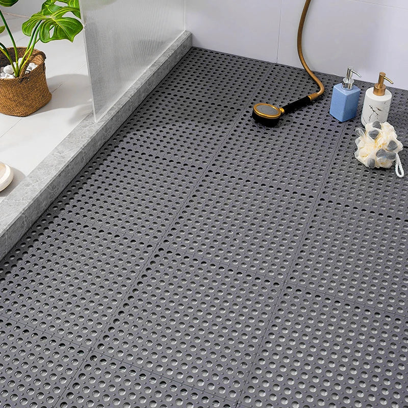 Detail van de GripDrop antislip douchemat, toont textuur voor extra grip en comfort in de natte badkamer.