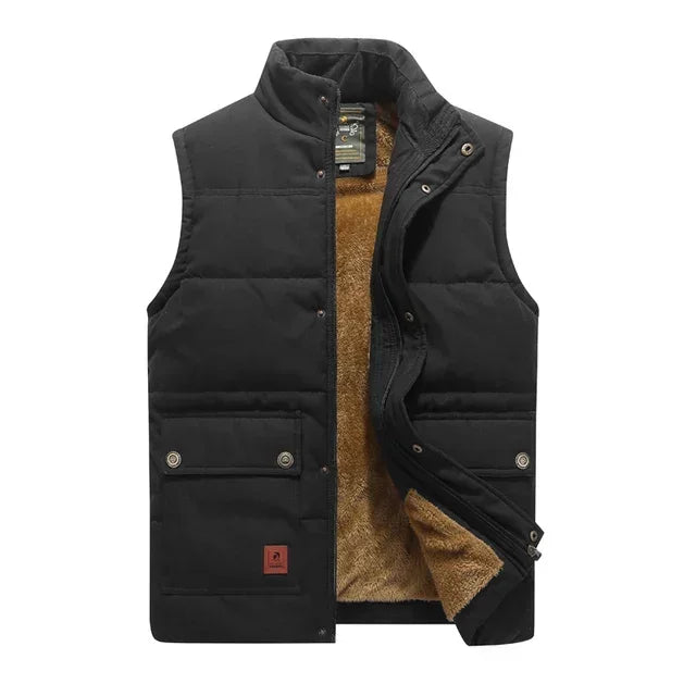 Warme Liam heren bodywarmer, lichtgewicht en praktisch. Comfortabel mouwloos vest voor elk seizoen.