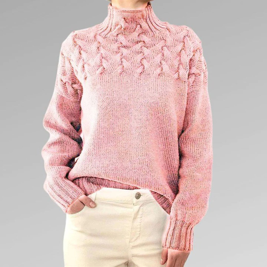 Comfortabele dames coltrui, warm gebreid. Perfecte winterkleding voor een stijlvolle look.