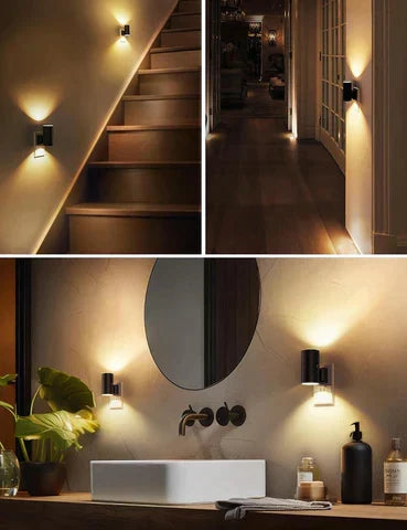 Energiezuinige Noctura LED-wandlamp; moderne interieurverlichting die rustgevende sfeer creëert.