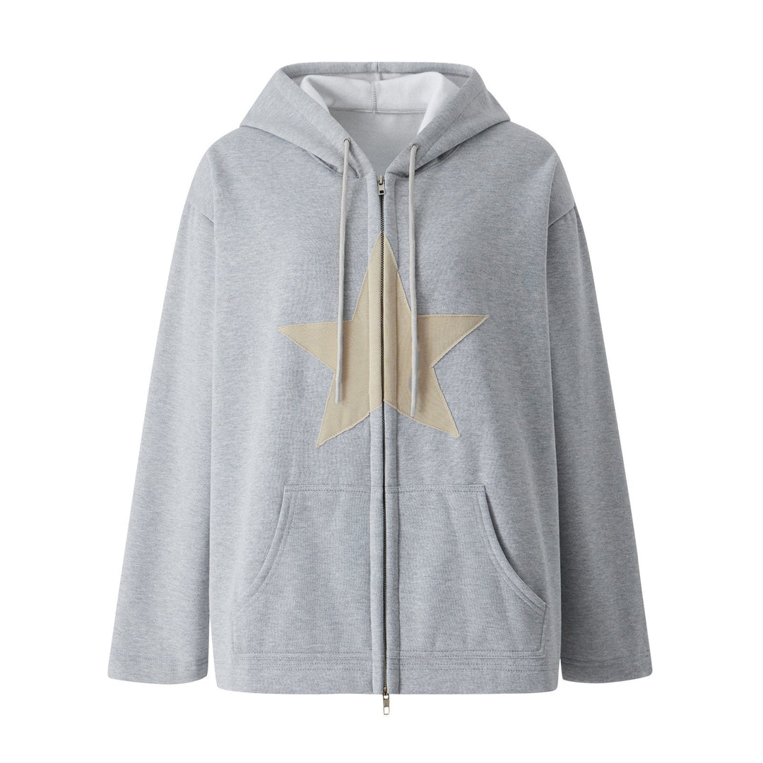 Comfortabele dames hoodie met capuchon, trendy design, ideaal voor ontspannen en dagelijkse outfits.