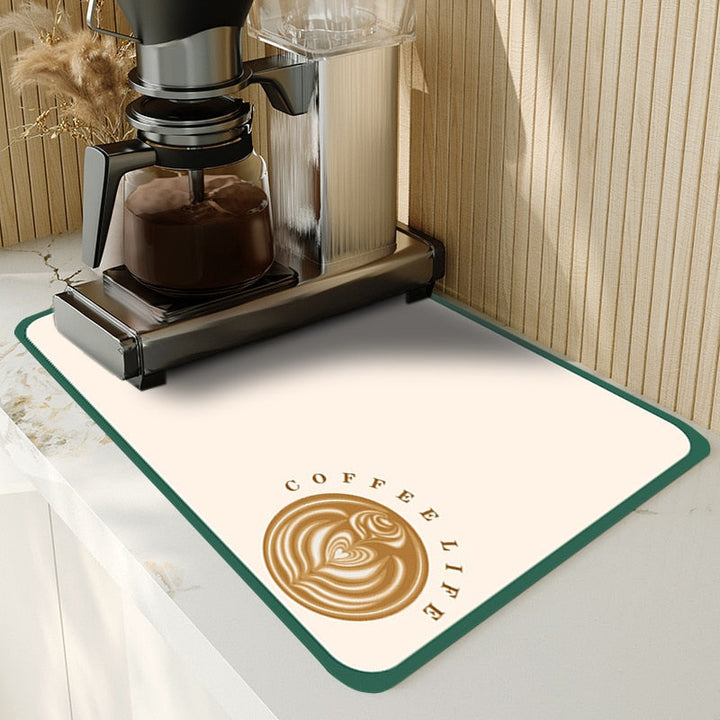 Stijlvolle keuken accessoire: antislip en absorberende afwasmat voor een nette keuken.