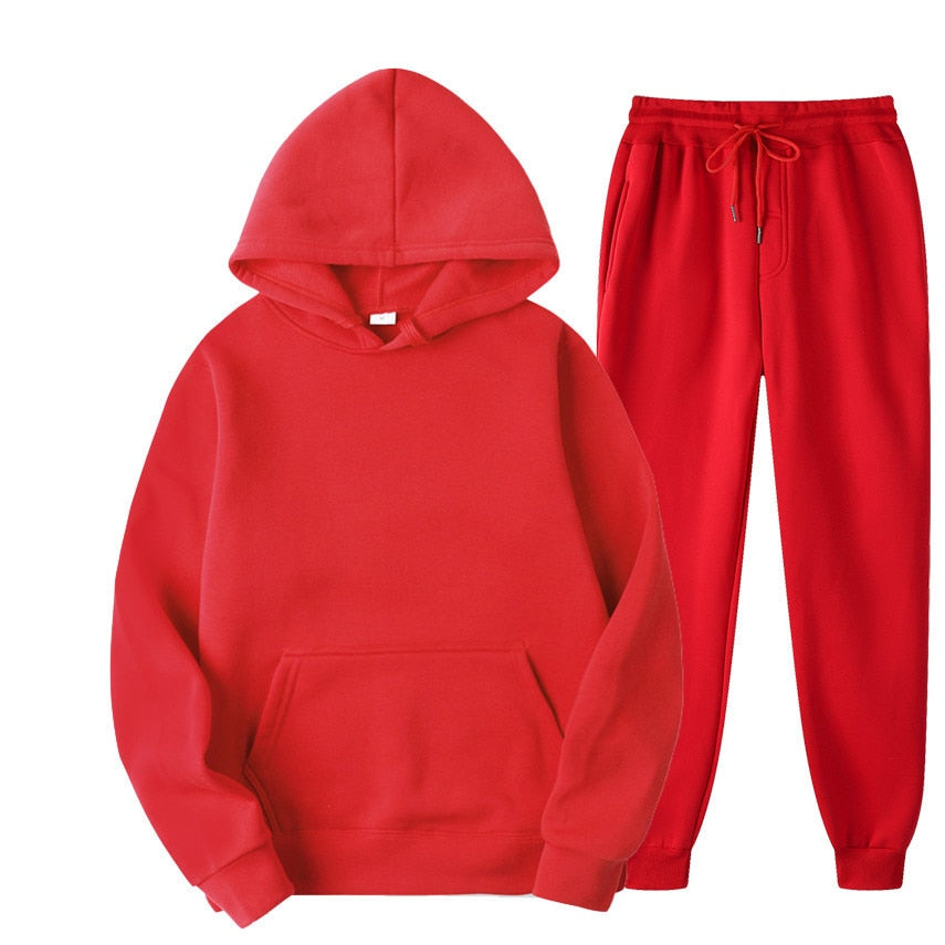 Comfortabele heren jogger set, perfect voor thuiswerken of een snelle boodschap.