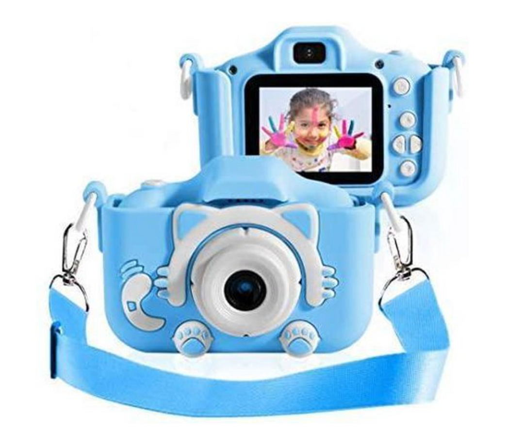 Kindergeschenk: HD digitale camera met beschermhoes, een schokbestendige speelgoedcamera voor kinderen.
