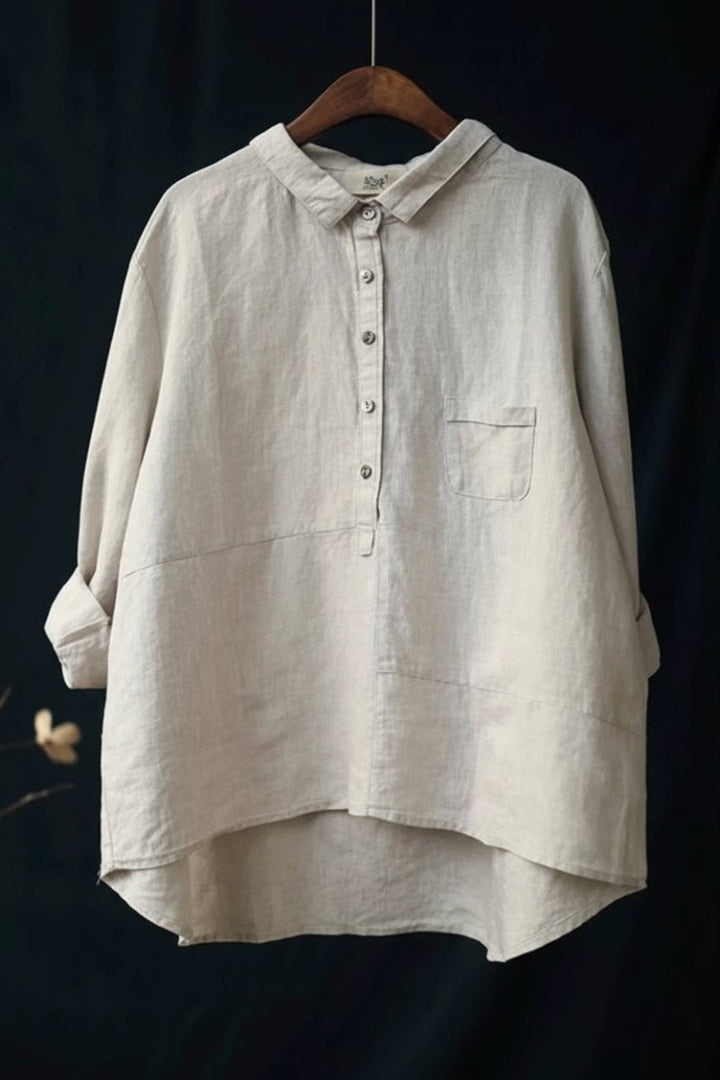 Casual dames pullover in jade kleur met losse pasvorm en knoopdetails. Perfect voor mode en comfort.