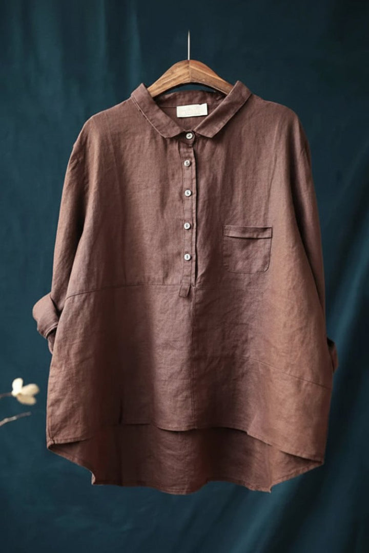 Comfortabele dames pullover met knopen in jade. Zacht en ademend, ideaal voor een alledaagse outfit.