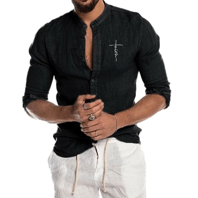 Andrew herenmode overhemd, lange mouwen. Fris en elegant, perfect voor casual en stijlvolle looks.